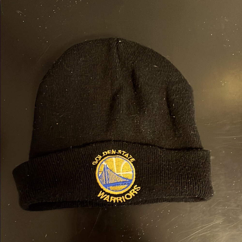Golden State Warriors Black Beanie